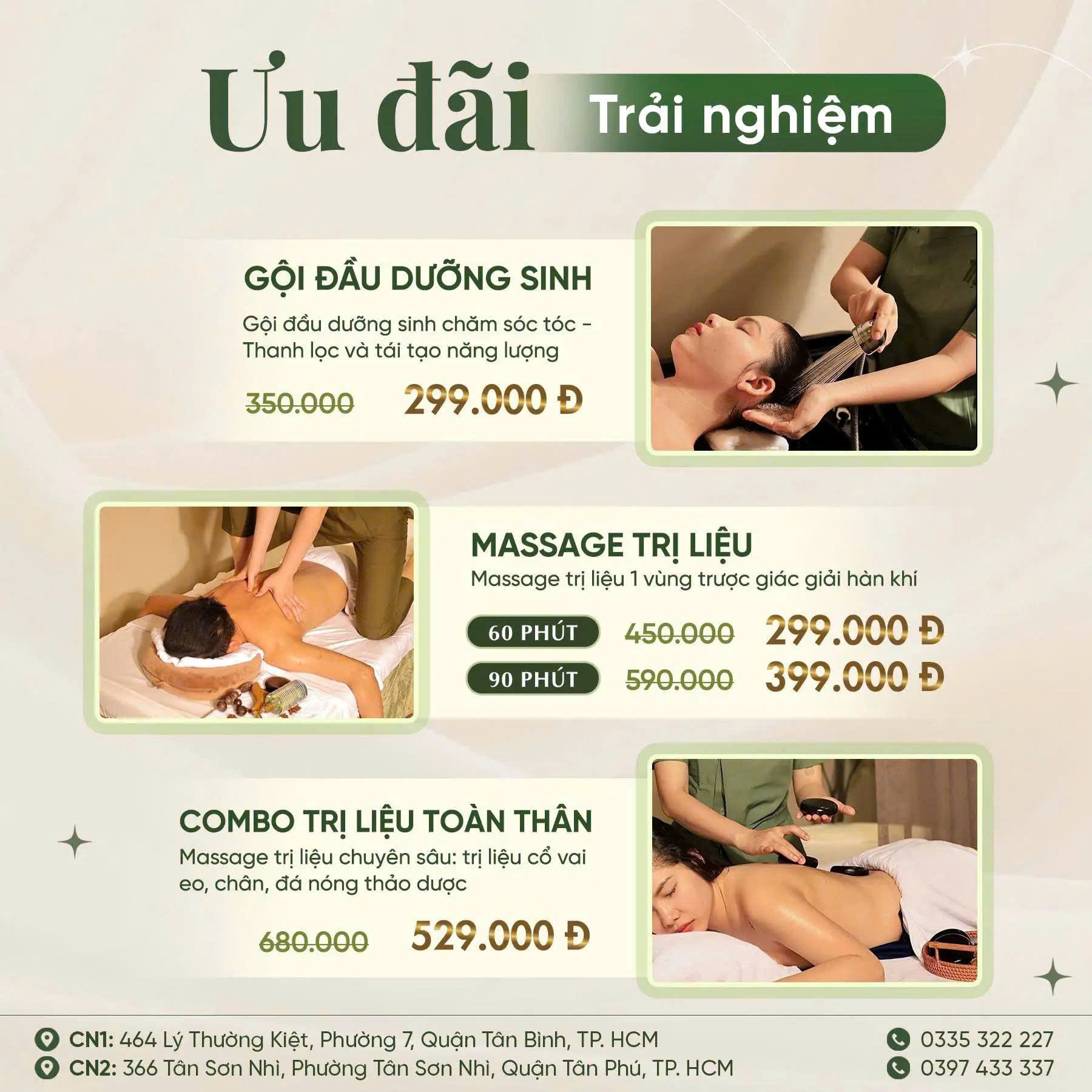 Ưu đãi khách đến trải nghiệm